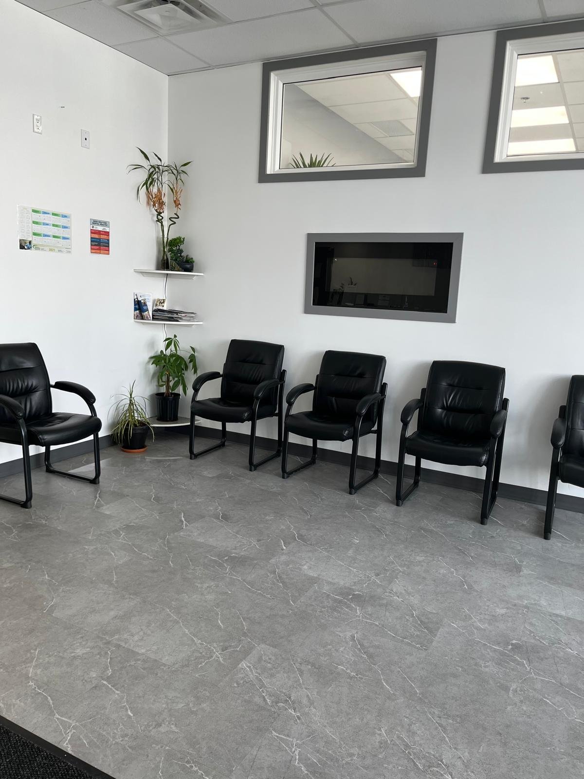 Waiting area inside the clinic